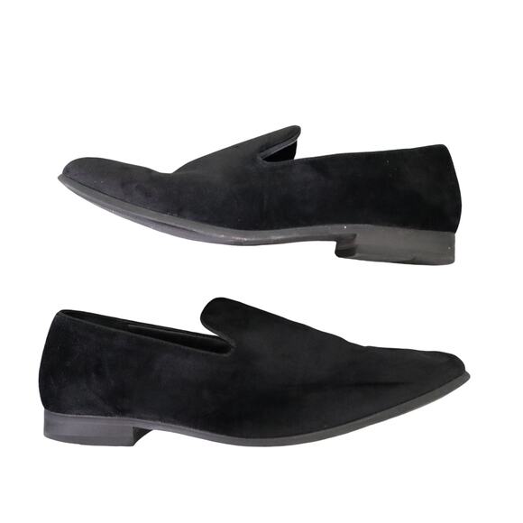 INC International Concepts Mens Trace Velvet Penny Loafers Size 10 Black Slip On - Picture 1 of 10